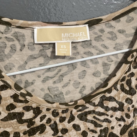 Micheal Kors Leopard Sequin Dress - Picture 3 of 6